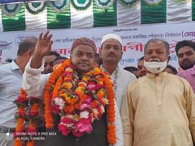গণসংবর্ধনায় আলমগীর চৌধুরী