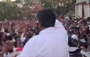 বাগানবাড়ি আইডিয়াল স্কুলের মাঠে তানভীর হুদা 